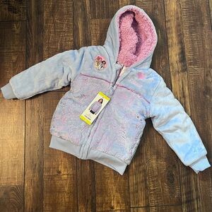 🆕 Disney Princess soft jacket with a cozy sherpa lining